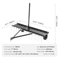 Tow Behind Dethatcher 1219mm 24 Spring Steel Tines ATV Mower