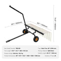 Tow Behind Dethatcher 1.5m 24 Steel Tines ATV Mower Lawn Rake