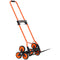 Stair Climbing Cart 54kg Capacity Folding Trolley 6 Wheels Bungee