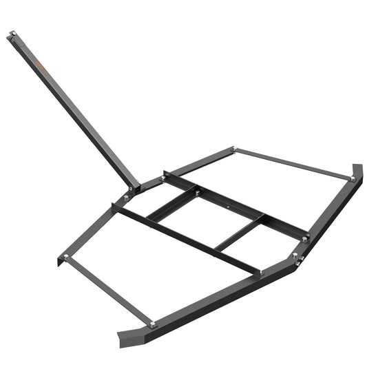 Driveway Drag, 76.57" Width Tow Behind Drag Harrow, Q235 Steel Driveway Grader with Adjustable Bars, Support up to 50 lbs, Driveway Tractor Harrow for ATVs, UTVs, Garden Lawn Tractors
