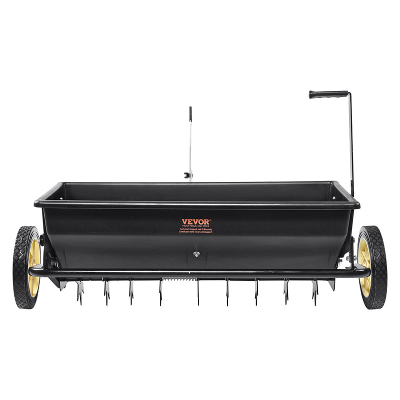 Broadcast Spreader 100LB Tow Behind Poly Drop Fertiliser Spreader