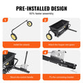 Broadcast Spreader 100LB Tow Behind Poly Drop Fertiliser Spreader