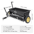 Broadcast Spreader 100LB Tow Behind Poly Drop Fertiliser Spreader