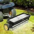Broadcast Spreader 100LB Tow Behind Poly Drop Fertiliser Spreader