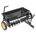 Broadcast Spreader 100LB Tow Behind Poly Drop Fertiliser Spreader