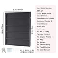 35 Graded Sports Card Display Case, 617 x 775 x 55 mm, Baseball Card Display Frame with 98% UV Protection Clear View PC Glass, Lockable Wall Cabinet for Football Basketball Hockey Trading Card
