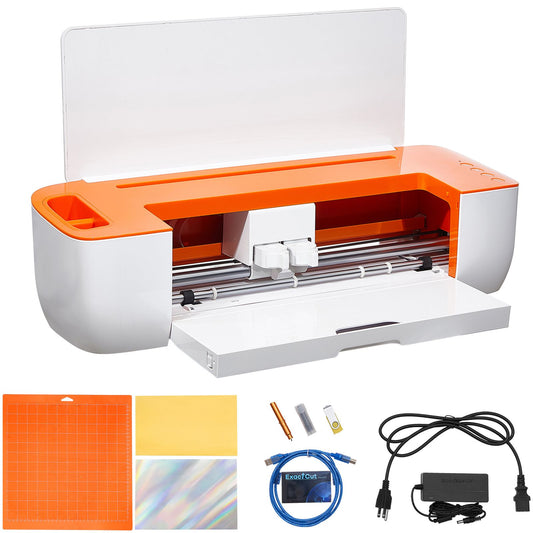Vinyl Cutter Machine, Bluetooth Connectivity DIY Cutting Machine, Compatible with iOS, Android, Windows and Mac, Massive Designs Included, for Creating Customized Cards, Home Decor