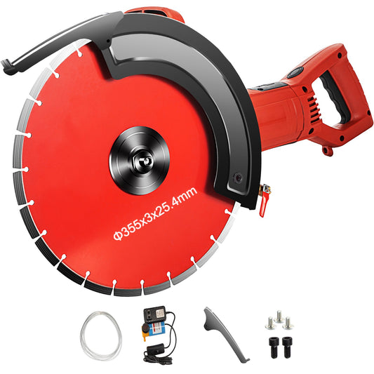 14" Electric Concrete Saw 1800W Circular Masonry Cutter Blade