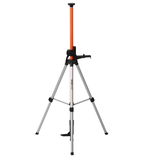 Laser Level Tripod, 1/4"-20 & 5/8"-11 Thread Mount, 40.94-133.85 inch Height Adjustment with Level Bubble & Heavy-duty Stand, Extendable Pole Lightweight Aluminum Tripod for Laser Scanner