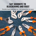8 Piece Pliers Set High Carbon Steel Groove Joint Linesman Long Nose