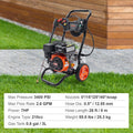 Petrol Pressure Washer 3400 PSI 2.6 GPM 210cc 5in1