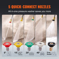 Devanti Gas Pressure Washer 3600 PSI 2.6 GPM 210cc 5 Nozzles