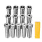 13 pcs Precision R8 Collet Set, 1/8'' - 7/8'', 45# Mill Collet Chuck 0.0012
