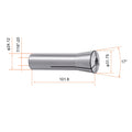13 pcs Precision R8 Collet Set, 1/8'' - 7/8'', 45# Mill Collet Chuck 0.0012