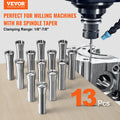 R8 Collet Set 13pc 1/8-7/8 Precision Mill Chuck 0.0012 TIR