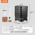 Worm Composter 5-Tray 50L Worm Farm Bin Indoor Outdoor