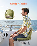 Folding Boat Seat Low Back Fishing Camouflage PU Fabric Thickened Cushion