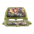 Folding Boat Seat Low Back Fishing Camouflage PU Fabric Thickened Cushion