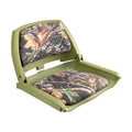 Folding Boat Seat Low Back Fishing Camouflage PU Fabric Thickened Cushion