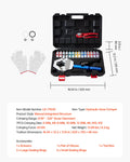 Hydra-Krimp AC Hose Crimper Kit 7 Dies Manual Hydraulic Tool Case