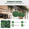 Artificial Topiaries Boxwood Trees, (2 Pieces), Ball-Shape Faux Topiaries Plant, All-year Green Feaux Plant Decorative Balls for Backyard, Balcony,Garden, Wedding and Home