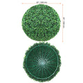 Artificial Topiaries Boxwood Trees, (2 Pieces), Ball-Shape Faux Topiaries Plant, All-year Green Feaux Plant Decorative Balls for Backyard, Balcony,Garden, Wedding and Home