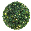 Artificial Topiaries Boxwood Trees, (2 Pieces), Ball-Shape Faux Topiaries Plant, All-year Green Feaux Plant Decorative Balls for Backyard, Balcony,Garden, Wedding and Home