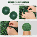 Boxwood Topiary Trees 2 Pieces Ball Shape Artificial Plants Green