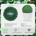 Boxwood Topiary Trees 2 Pieces Ball Shape Artificial Plants Green