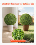 Artiss 584mm Artificial Topiary Ball Boxwood Fake Plant Green Decor