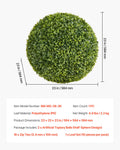 Artiss 584mm Artificial Topiary Ball Boxwood Fake Plant Green Decor