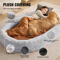 Human Dog Bed 1825x1220x254mm Washable Faux Rabbit Fur