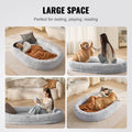 Human Dog Bed 1825x1220x254mm Washable Faux Rabbit Fur