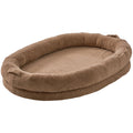 Human Size Dog Bed 1825x1220mm Washable Faux Rabbit Fur