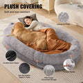 Human Dog Bed 1820x1220x250mm Washable PV Velvet Bean Bed