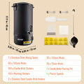 VEVOR Wax Melter 10L Electric Pot Candle Making Commercial Home