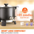 Wax Melter for Candle Making, 5 Liter Large Electric Wax Melting Pot Easy Pour Spout, 4-level Temperature Control, Easy Clean for Candle Soap Cream Beauty Bulk Production Business or Home