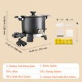 Wax Melter for Candle Making, 5 Liter Large Electric Wax Melting Pot Easy Pour Spout, 4-level Temperature Control, Easy Clean for Candle Soap Cream Beauty Bulk Production Business or Home