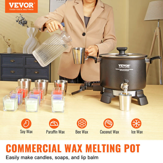 Devanti 5L Electric Wax Melter Pot Candle Making Temperature Control