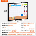 24x18 Monthly Calendar Whiteboard Cork Board Combo Magnetic