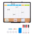 24x18 Monthly Calendar Whiteboard Cork Board Combo Magnetic