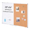 Whiteboard Cork Board Combo 48x36 Magnetic Dry Erase Wall Mount