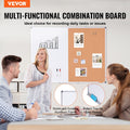 Whiteboard Cork Board Combo 48x36 Magnetic Dry Erase Wall Mount