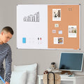 Whiteboard Cork Board Combo 48x36 Magnetic Dry Erase Wall Mount