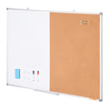 Whiteboard Cork Board Combo 48x36 Magnetic Dry Erase Wall Mount