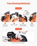 25cc 305mm Gas Chainsaw 0.75kW Dual Fuel Tank Wood Cutting