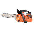 25cc 305mm Gas Chainsaw 0.75kW Dual Fuel Tank Wood Cutting