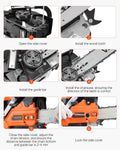 40cc Gas Chainsaw 355mm 1.3kW Petrol Powered Wood Cutting