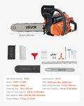 40cc Gas Chainsaw 355mm 1.3kW Petrol Powered Wood Cutting