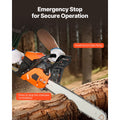 52cc Gas Chainsaw 1.8 kW Gas Powered 455 mm Chainsaw For Wood Cutting